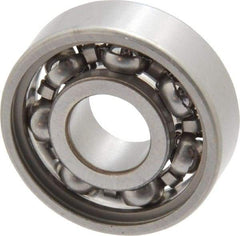 SKF - 8mm Bore Diam, 22mm OD, Open Deep Groove Radial Ball Bearing - 7mm Wide, 1 Row, Round Bore, 1,370 Nm Static Capacity, 3,450 Nm Dynamic Capacity - A1 Tooling