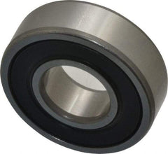 SKF - 15mm Bore Diam, 35mm OD, Double Seal Deep Groove Radial Ball Bearing - 11mm Wide, 1 Row, Round Bore, 3,750 Nm Static Capacity, 8,060 Nm Dynamic Capacity - A1 Tooling