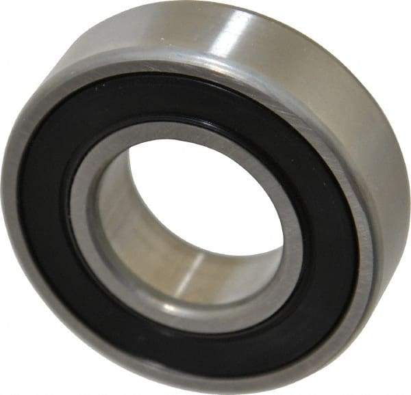 SKF - 25mm Bore Diam, 52mm OD, Double Seal Deep Groove Radial Ball Bearing - 15mm Wide, 1 Row, Round Bore, 7,800 Nm Static Capacity, 14,800 Nm Dynamic Capacity - A1 Tooling