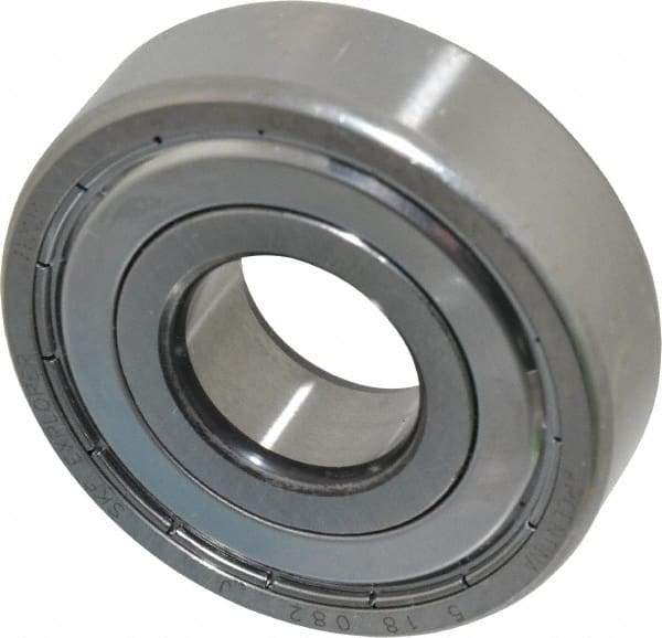 SKF - 20mm Bore Diam, 52mm OD, Double Shield Deep Groove Radial Ball Bearing - 15mm Wide, 1 Row, Round Bore, 7,800 Nm Static Capacity, 16,800 Nm Dynamic Capacity - A1 Tooling