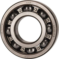 SKF - 50mm Bore Diam, 110mm OD, Open Deep Groove Radial Ball Bearing - 27mm Wide, 1 Row, Round Bore, 38,000 Nm Static Capacity, 65,000 Nm Dynamic Capacity - A1 Tooling