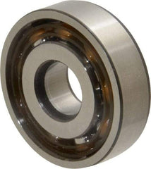 SKF - 10mm Bore Diam, 30mm OD, Open Angular Contact Radial Ball Bearing - 9mm Wide, 1 Row, Round Bore, 3,350 Lb Static Capacity, 7,020 Lb Dynamic Capacity - A1 Tooling