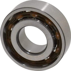 SKF - 15mm Bore Diam, 35mm OD, Open Angular Contact Radial Ball Bearing - 11mm Wide, 1 Row, Round Bore, 4,800 Lb Static Capacity, 8,840 Lb Dynamic Capacity - A1 Tooling