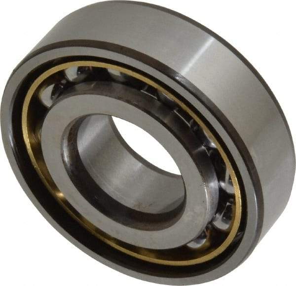 SKF - 20mm Bore Diam, 47mm OD, Open Angular Contact Radial Ball Bearing - 14mm Wide, 1 Row, Round Bore, 8,300 Lb Static Capacity, 14,000 Lb Dynamic Capacity - A1 Tooling