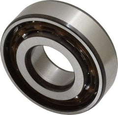 SKF - 20mm Bore Diam, 47mm OD, Open Angular Contact Radial Ball Bearing - 14mm Wide, 1 Row, Round Bore, 8,300 Lb Static Capacity, 14,000 Lb Dynamic Capacity - A1 Tooling