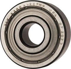 SKF - 10mm Bore Diam, 30mm OD, Double Shield Angular Contact Radial Ball Bearing - 14mm Wide, 2 Rows, Round Bore, 4,300 Lb Static Capacity, 7,610 Lb Dynamic Capacity - A1 Tooling