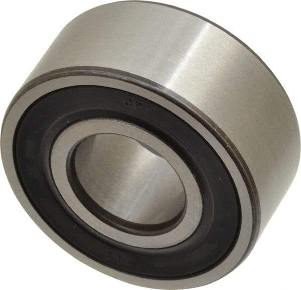 SKF - 17mm Bore Diam, 40mm OD, Double Seal Angular Contact Radial Ball Bearing - 17.5mm Wide, 2 Rows, Round Bore, 8,800 Lb Static Capacity, 14,300 Lb Dynamic Capacity - A1 Tooling