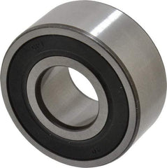 SKF - 17mm Bore Diam, 40mm OD, Double Seal Angular Contact Radial Ball Bearing - 17.5mm Wide, 2 Rows, Round Bore, 8,800 Lb Static Capacity, 14,300 Lb Dynamic Capacity - A1 Tooling