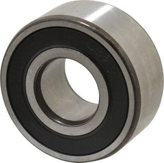 SKF - 20mm Bore Diam, 47mm OD, Double Seal Angular Contact Radial Ball Bearing - 20.6mm Wide, 2 Rows, Round Bore, 12,000 Lb Static Capacity, 19,000 Lb Dynamic Capacity - A1 Tooling