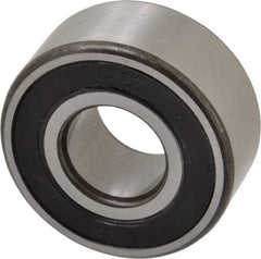 SKF - 20mm Bore Diam, 47mm OD, Double Seal Angular Contact Radial Ball Bearing - 20.6mm Wide, 2 Rows, Round Bore, 12,000 Lb Static Capacity, 19,000 Lb Dynamic Capacity - A1 Tooling