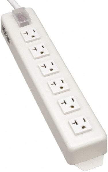 Tripp-Lite - 6 Outlets, 120 VAC15 Amps, 15' Cord, Power Outlet Strip - Keyhole, Tab Mount, 5-15/20R NEMA Configuration, 13-3/4" Strip - A1 Tooling