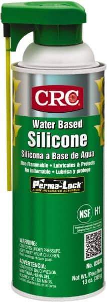 CRC - 16 oz Aerosol Silicone Lubricant - White, 0°F to 400°F, Food Grade - A1 Tooling