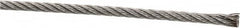 Value Collection - 3/32" Diam, Aircraft Cable - 920 Lb Breaking Strength, 7 x 7 Strand Core - A1 Tooling