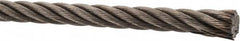 Value Collection - 1/4" Diam, Aircraft Cable - 6,400 Lb Breaking Strength, 7 x 19 Strand Core - A1 Tooling