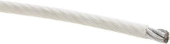 Value Collection - 7/16" x 3/8" Diam, Aircraft Cable - 14,400 Lb Breaking Strength, 7 x 19 Strand Core, Nylon Coating - A1 Tooling