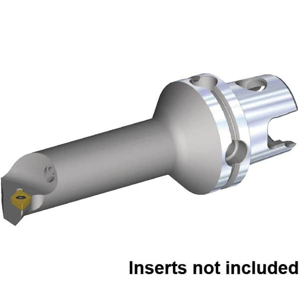 Kennametal - Right Hand Cut, 32mm Min Bore Diam, Size KM40TS Steel Modular Boring Cutting Unit Head - 80.04mm Max Bore Depth, Through Coolant, Compatible with DP.. 11T308, DP.. 3252 - A1 Tooling