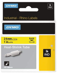 Dymo - 1" Wide x 60" Long, Yellow Heat Shrinkable Polyolefin Label Printer Cartridge - For RHINO 6000, 6500 - A1 Tooling