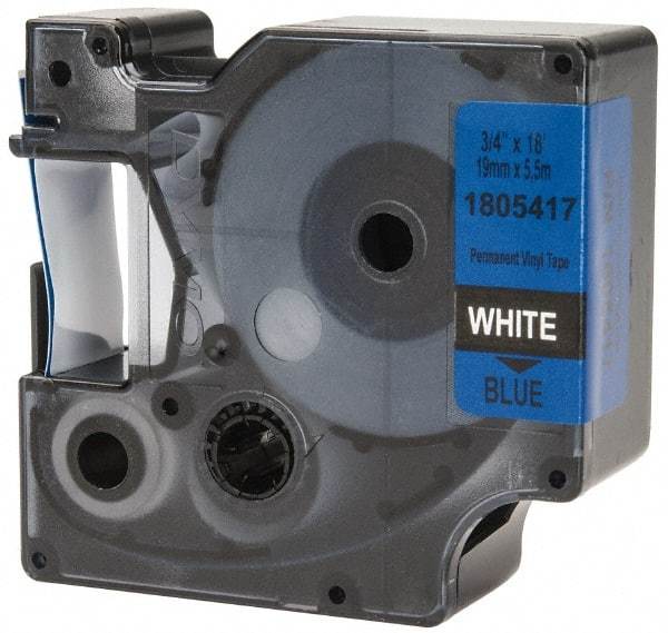 Dymo - 3/4" Wide x 216" Long, Blue Vinyl Label Printer Cartridge - For RHINO 4200, 5200, 6000, 6500 - A1 Tooling