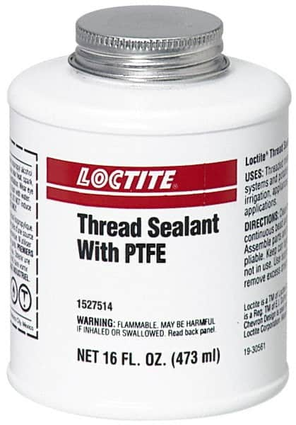 Loctite - 16 Fluid Ounce Brush Top Can, White, Paste Chemical Pipe Thread Sealant - Series 5113 - A1 Tooling