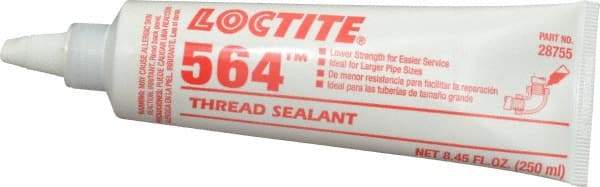 Loctite - 250 mL Tube, Off-White, Low Strength Paste Threadlocker - Series 564, 72 Hour Full Cure Time, Hand Tool, Heat Removal - A1 Tooling