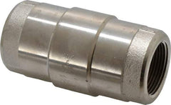 Strataflo - 1-1/4" Nickel Plated Brass Check Valve - Inline, FNPT x FNPT, 400 WOG - A1 Tooling