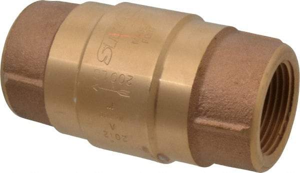 Strataflo - 1" Brass Check Valve - Inline, FNPT x FNPT, 200 WOG - A1 Tooling