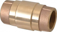 Strataflo - 1-1/2" Brass Check Valve - Inline, FNPT x FNPT, 200 WOG - A1 Tooling