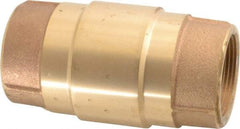 Strataflo - 1-1/2" Brass Check Valve - Inline, FNPT x FNPT, 200 WOG - A1 Tooling