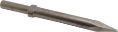 Ingersoll-Rand - 9" OAL, 0.7" Shank Diam, Moil Point Chisel - Round Drive, Round Shank, Steel - A1 Tooling