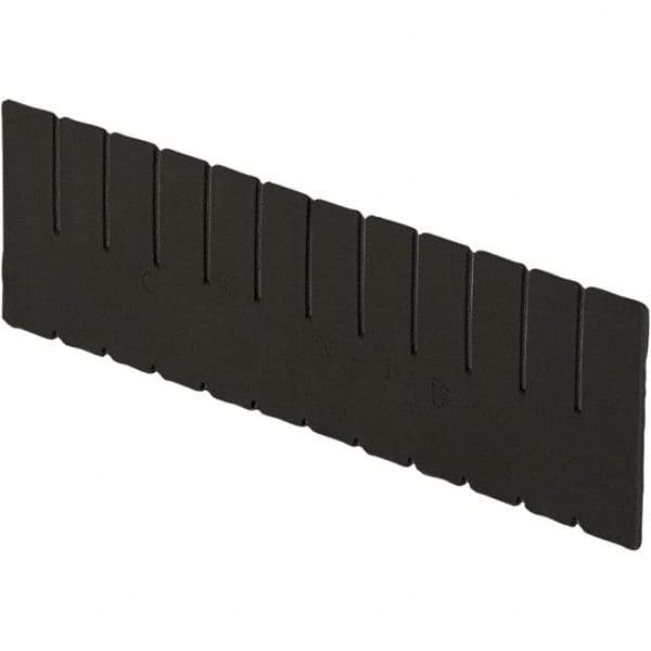 LEWISBins+ - 5-3/8" High, Black Bin Divider - Use with DC2060, Short Side Measures 5.4" Tall - A1 Tooling