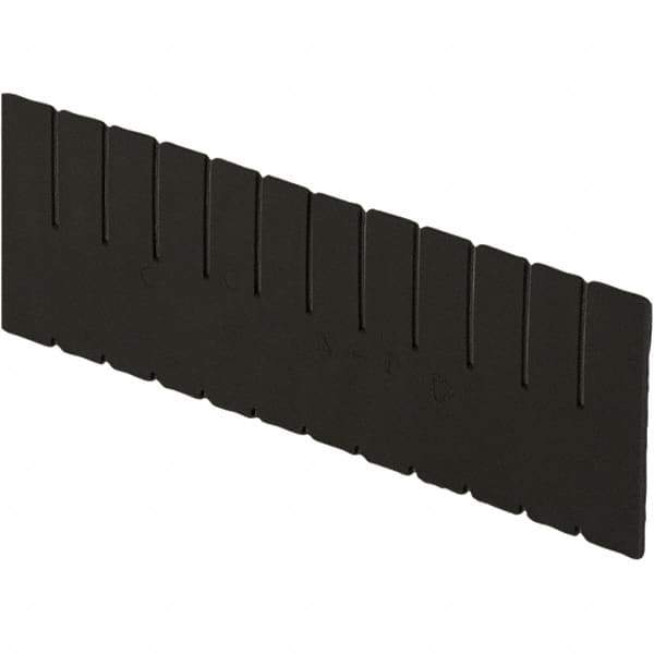 LEWISBins+ - 5-3/8" High, Black Bin Divider - Use with DC2060, Long Side Measures 5.4" Tall - A1 Tooling