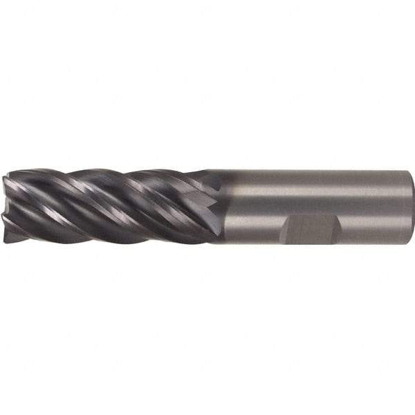 Kennametal - 1", 5 Flute, Single End, Solid Carbide, Corner Radius End Mill - 4-1/2" OAL, 38° Helix, Right Hand Flute, 1-3/4" LOC, Right Hand Cut - A1 Tooling