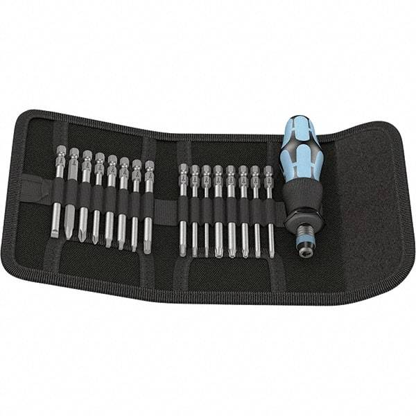 Wera - Screwdriver Bit Sets Type: Bit Set Drive Size: 1/4 (Inch) - A1 Tooling