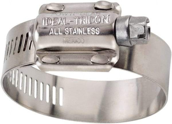 IDEAL TRIDON - SAE Size 862, 7-3/4 to 8-5/8" Diam, Stainless Steel High Torque Worm Drive Clamp - 5/8" Wide, Material Grade 304, Series 60 - A1 Tooling