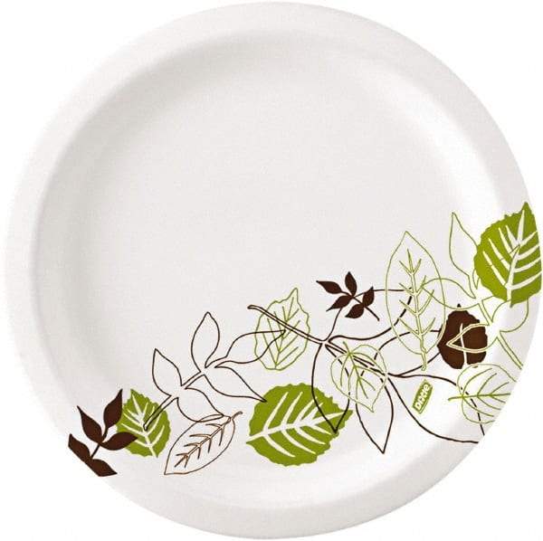 Dixie - Pathways Soak-Proof Shield Paper Plates, 8-1/2" - Green, Burgundy - A1 Tooling