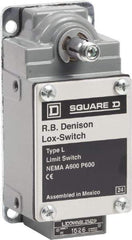 Square D - DPST, 2NO, 600 Volt Screw Terminal, Rotary Spring Return Actuator, General Purpose Limit Switch - 1, 2, 4, 12, 13 NEMA Rating, IP67 IPR Rating - A1 Tooling