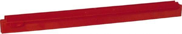 Vikan - 20" Rubber Blade Squeegee Refill - Double Edge, Red, Plastic Holder - A1 Tooling