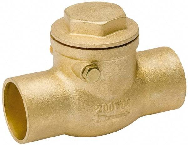 Value Collection - 1/2" Brass Check Valve - Check Swing, C x C, 200 WOG - A1 Tooling