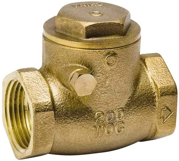 Value Collection - 1-1/2" Brass Check Valve - Check Swing, IPS, 200 WOG - A1 Tooling