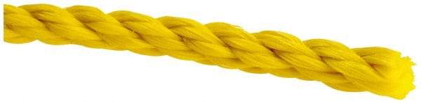 Value Collection - 1,200' Max Length Polypropylene Twisted Rope - 1/4" Diam, 141 Lb Capacity - A1 Tooling