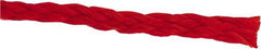 Value Collection - 1,000' Max Length Polypropylene Hollow Braid Flexible Rope - 1/4" Diam, 124 Lb Capacity - A1 Tooling