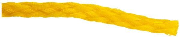 Value Collection - 1,000' Max Length Polypropylene Hollow Braid Flexible Rope - 1/4" Diam, 124 Lb Capacity - A1 Tooling