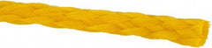 Value Collection - 1,000' Max Length Polypropylene Hollow Braid Flexible Rope - 3/8" Diam, 262 Lb Capacity - A1 Tooling