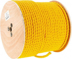 Value Collection - 600' Max Length Polypropylene Twisted Rope - 1/2" Diam, 472 Lb Capacity - A1 Tooling