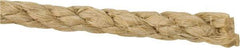 Value Collection - 500' Max Length Sisal Twisted Rope - 3/8" Diam, 108 Lb Capacity - A1 Tooling