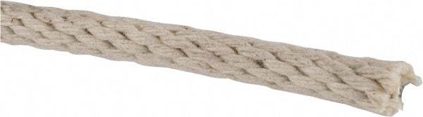 Made in USA - 1,000' Max Length Cotton Solid Braid Rope - 1/4" Diam, 124 Lb Capacity - A1 Tooling