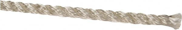 Value Collection - 1,200' Max Length Nylon Twisted Rope - 1/4" Diam, 186 Lb Capacity - A1 Tooling