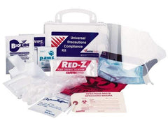 Medique - 13 Piece, Body Fluid Clean-Up First Aid Kit - 6-1/4" Wide x 3" Deep x 6" High, Cardboard - A1 Tooling