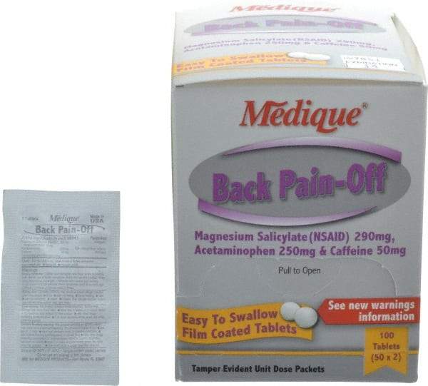 Medique - Back Pain-Off Tablets - Headache & Pain Relief - A1 Tooling