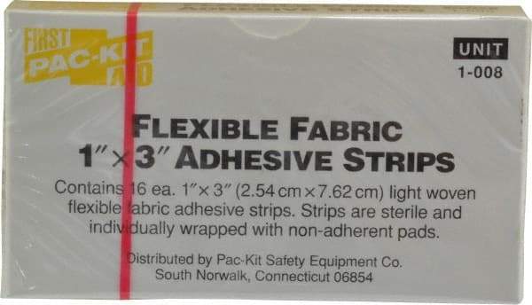 Medique - 3" Long x 1" Wide, General Purpose Self-Adhesive Bandage - Yellow, Woven Fabric Bandage - A1 Tooling